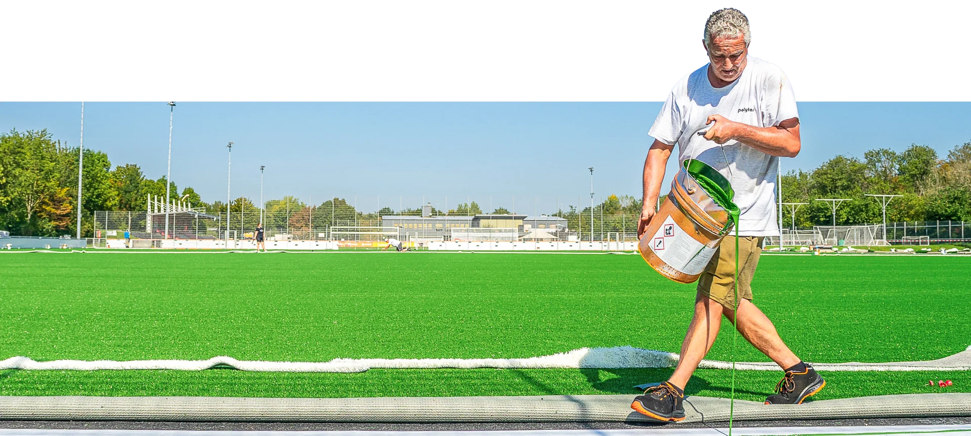 Man Installing Turf