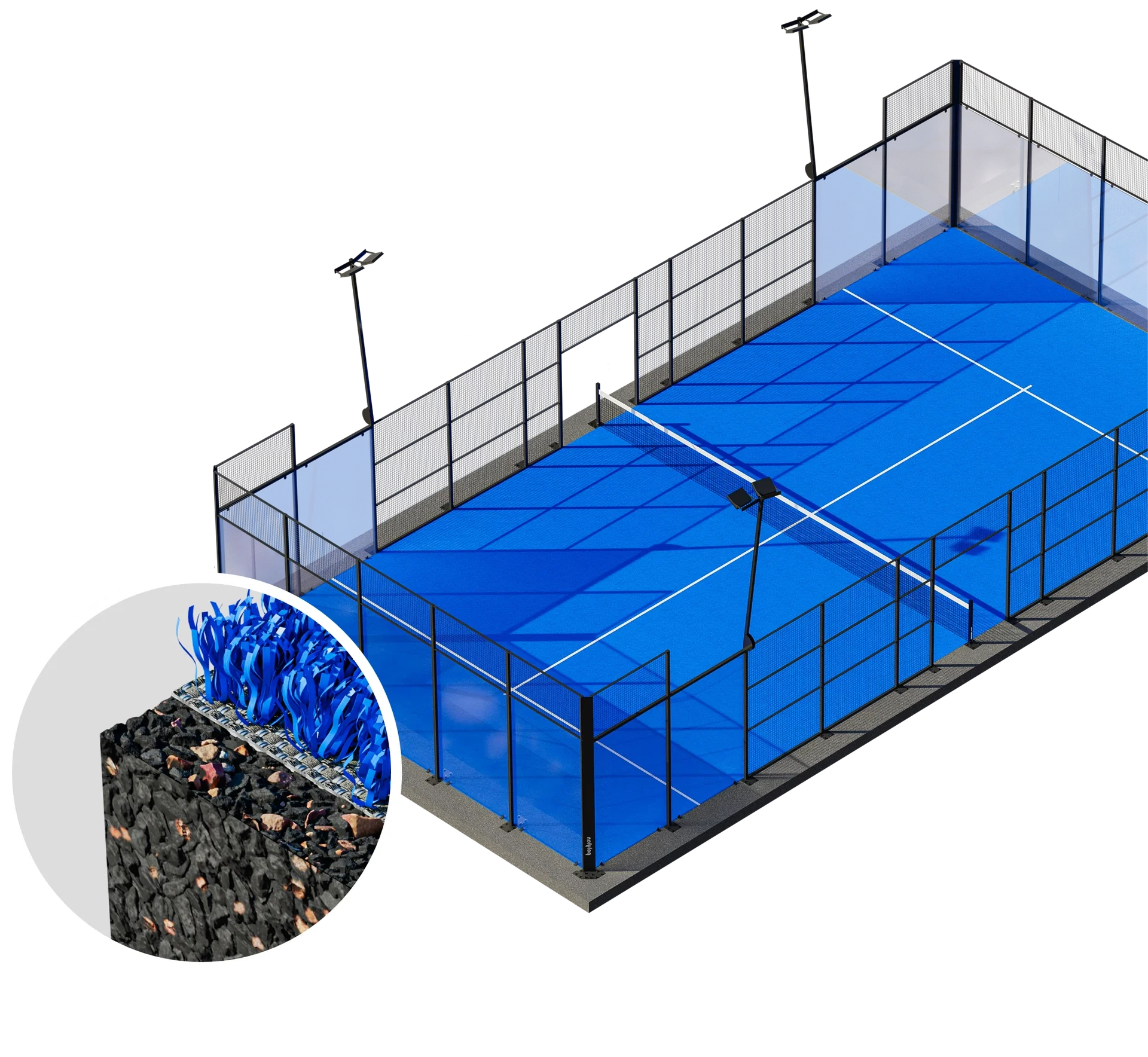 Laykold Padel Court ET Unterbau