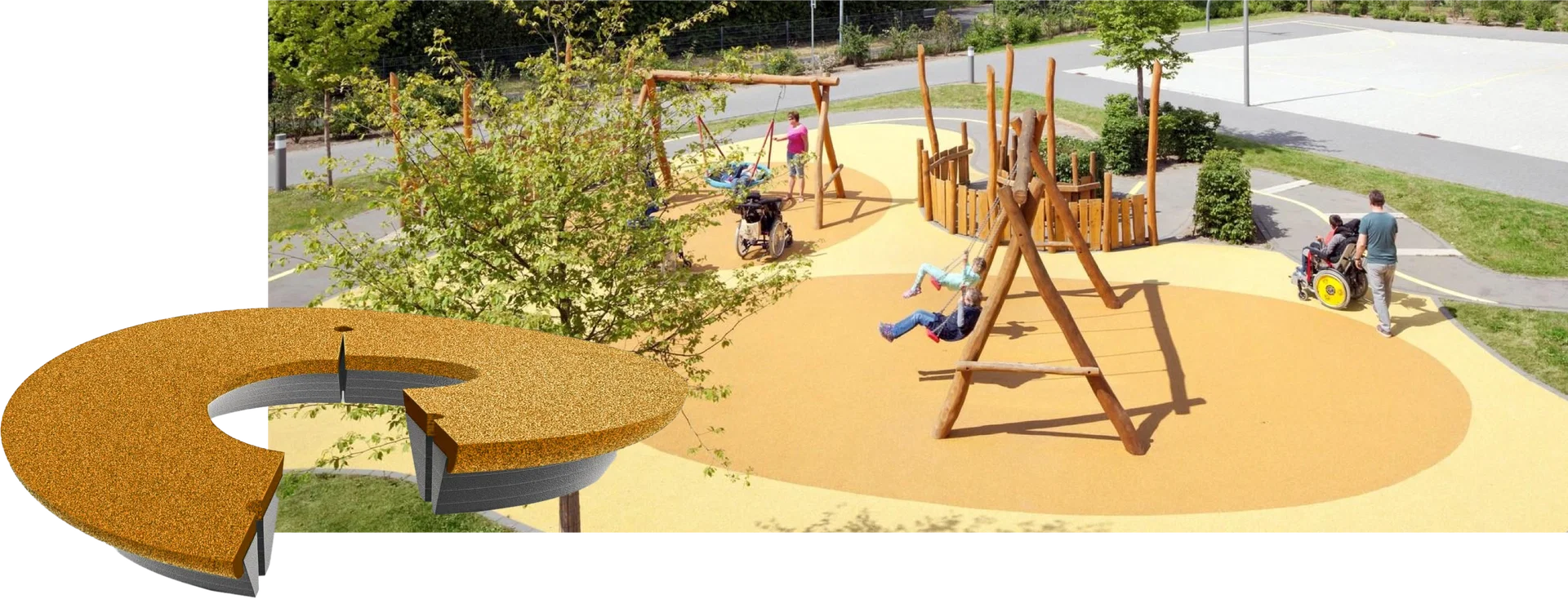 Kunsstoff Spielplatz Polytan 