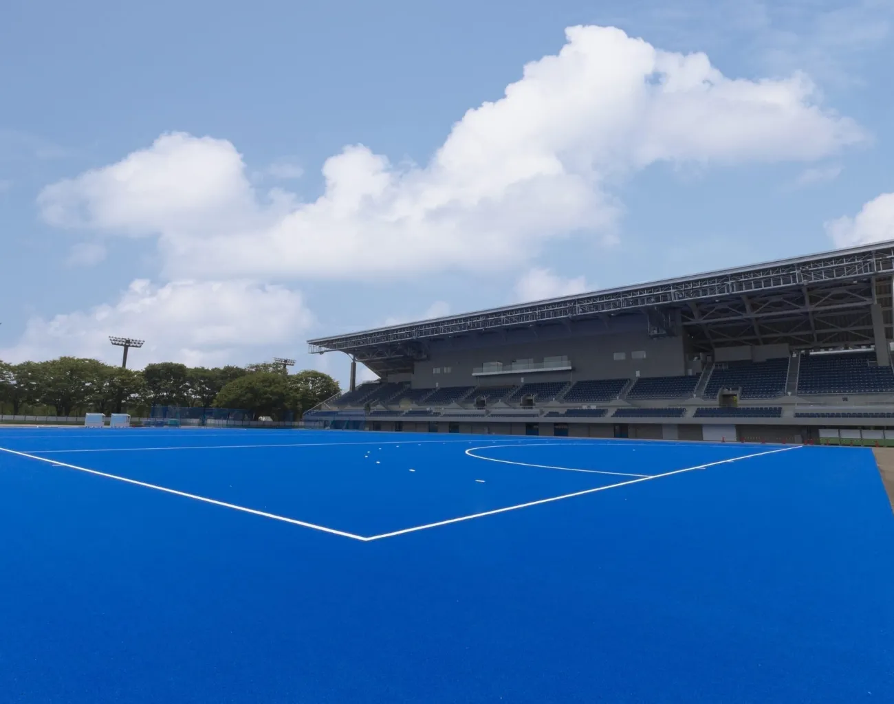 Oi stadium Tokyo olympic games on Polytan hockey turf